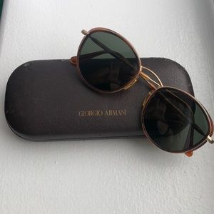 Vintage Georgio Armani unisex round sunglasses